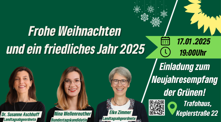 Weihnachtsgruß und Einladung zum Grünen Neujahrsempfang 2025